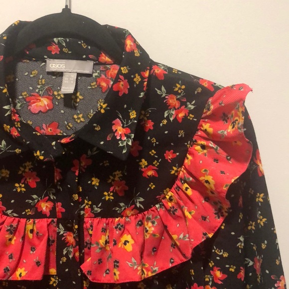 ASOS floral mixed print mini dress. - Picture 3 of 6